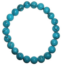Real turquoise Howlite gem