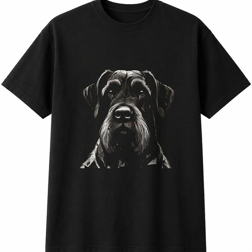 Charcoal giant schnauzer dog - giant,