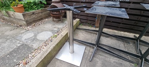 Silver table base used good - used.,