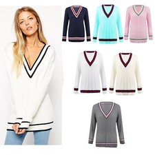 Womens ladies neck long - ladies, v-neck