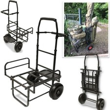 NEW Dynamic NGT Folding Fishing Trolley Carp Coarse Match Folds Flat Twin Wheel 