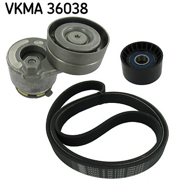 Skf vkma 36038 ribbed belt - v-ribbed,