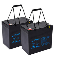 Pair 12v xplorer - 55, ah
