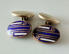 Art Deco Cufflinks chain link