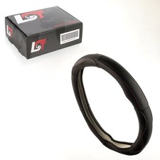 Steering Wheel Cover Ø 38x9 cm 15x3.5 Inch Black Gray for BMW 2 3 Series