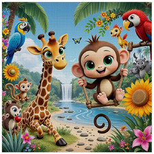 Printed Cross Stitch Kit 11 ct