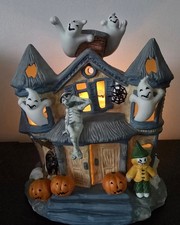 PartyLite Haunted Halloween Tealight Candle House (P7311) Retired Seasonal