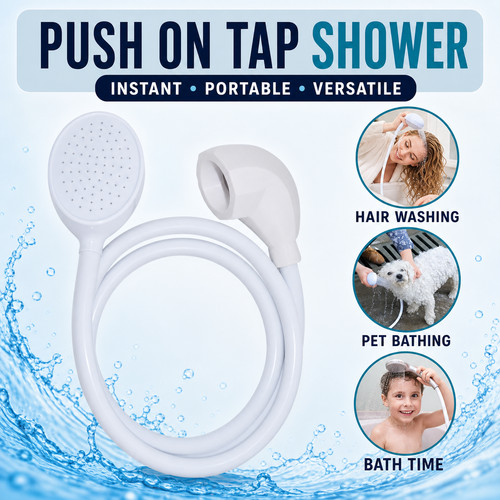 Push shower head - shower,