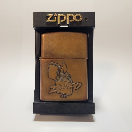Zippo lighter antique - zippo, copper