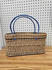 Vintage Woven Wicker Basket /