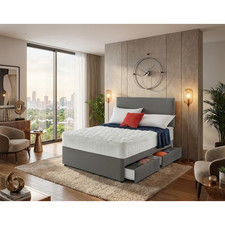 Luxury Suede Divan Bed Set