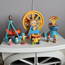 ELC Happyland Funfair Rides Figures Ferris wheel, Pirate Ship, Rocket MUSICAL