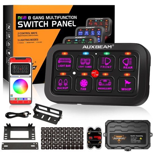 Auxbeam rgb gang switch - rgb, 8