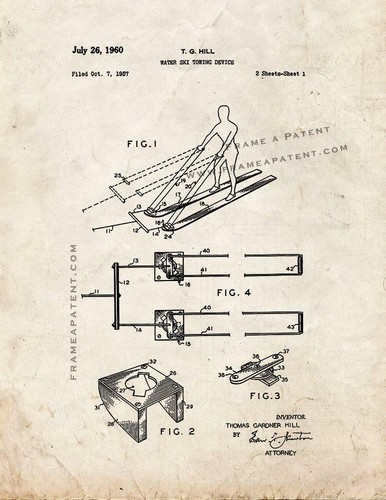 Water ski towing - water, device