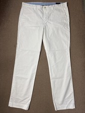 Polo Ralph Lauren Chino Trousers Men's W40 L34 Cotton Stretch White (3581)