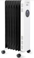 Black + Decker Digital Oil Filled Radiator 1.5KW, 3 Heat Settings With Remote