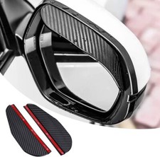 2x Car Carbon Fiber Black