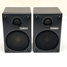 Goodmans 7500 Heavy Duty 2-Way Vintage Bookshelf Speakers Cast Metal JAPAN