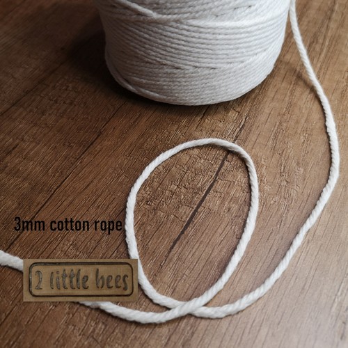 3mm cotton macrame cord - 3mm,