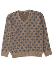 VINTAGE Mens V-Neck Jumper