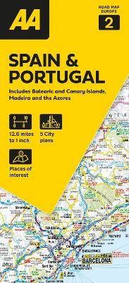 Road map spain - aa, portugal
