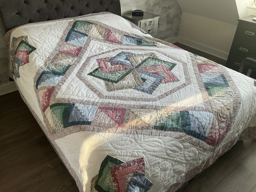 Vintage patchwork quilt - vintage,