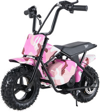 Mini Bike Child's ARMY PINK Kids Electric 36V Monkey Dirt Bike Motorbike 300W