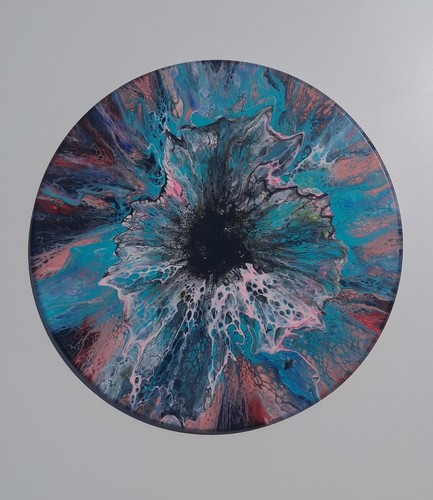 Handmade painting fluid art - fluid,