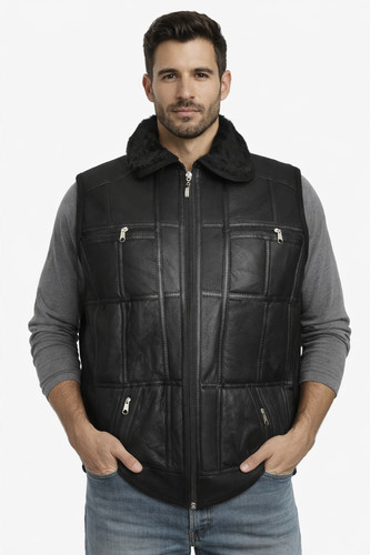 Men great sheepskin vest - men's,