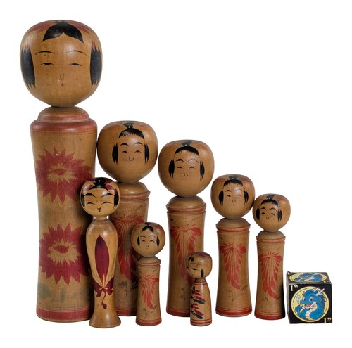 Set traditional kokeshi - set,