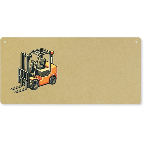 Fork lift truck - truck', plaque