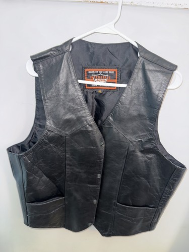 Interstate leather vest mens - interstate,
