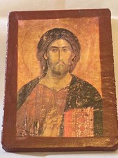 Greek Orthodox Wooden Icon Of