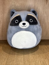 Squishmallows Rocky Grey Raccoon 7" Rare Excellent Condition