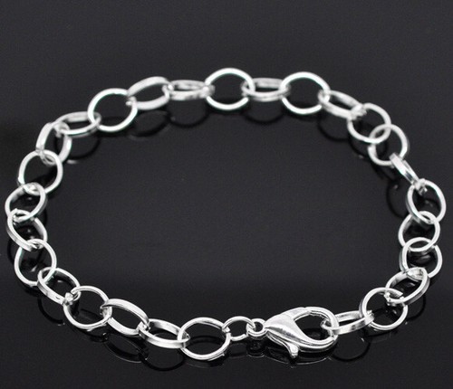 Bright silver plated - ❤, x
