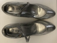 Evie Silver Shoes Size 4 Euro
