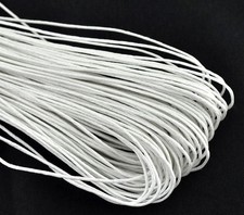 Waxed Cotton Cord - White -