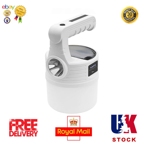 Solar lamp torch - usb, smart