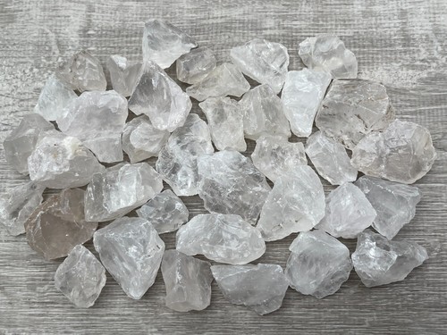 Natural rough clear - clear, quartz