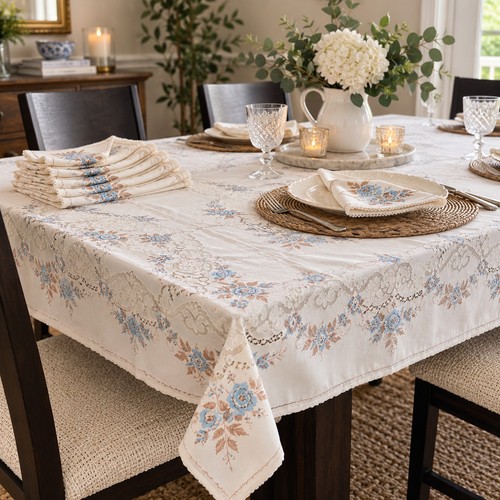 Vintage spanish tablecloth - spanish,