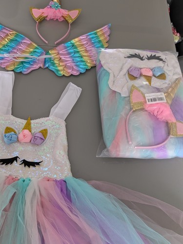 Girls unicorn fancy dress - girls,