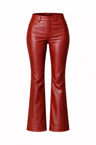 Valore fox red leather pants - valore,