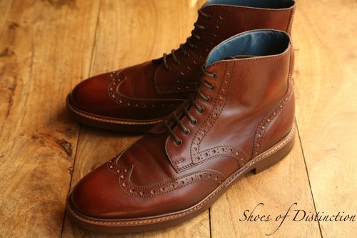 Barker brown leather derby - brown,