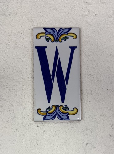 Vintage spanish ceramic letter - vintage,