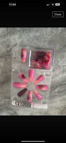 Acrylic false nails - full, set