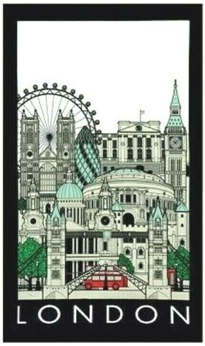 London landmarks tea towel - london,