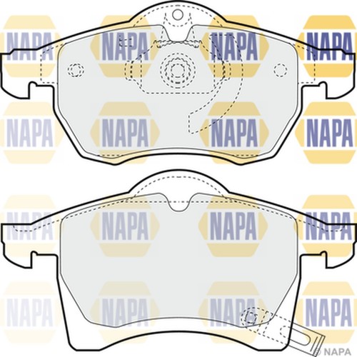 Brake pads set for opel - set,