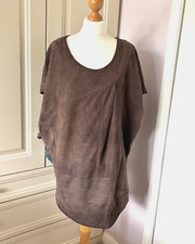 Unusual Brown Goat Suede Short