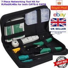 RJ45 Ethernet Network Cat7/6/5 Cable Tester Crimper Stripper Cutter Tool Kit Set