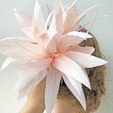Beaded Goose Feather Flower